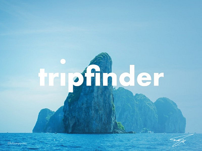 Travel Logo Design | Tripfinder (UI Design in Sketch #01) design logo logo design travel travel design travel logo design travel web design tripfinder ui ui design web design