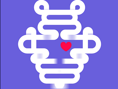Baby Robot baby design heart icon illustration logo robot shade vector