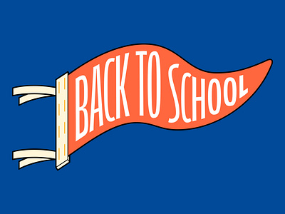 Back to School cool design education graphic hot dog illustration ketchup lunch menu mustard pennant shooting smile smiley star student