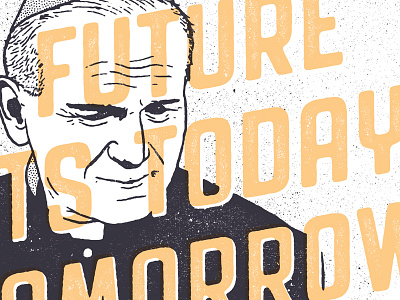 The Future Starts Today catholic christian design graphic illustration jpii quotes