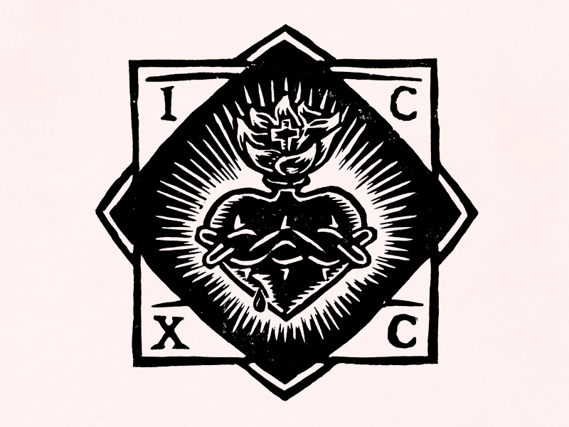 Sacred Heart Of Jesus by Marcus Baron on Dribbble