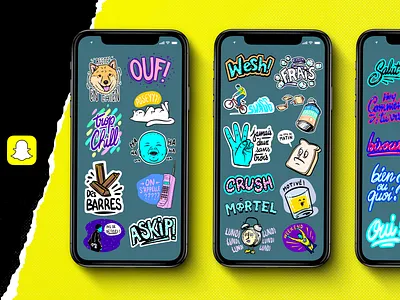 LIGHTON x SNAPCHAT 2018 animation filters graphic design illustartor illustation lens réseaux sociaux snapchat snapchat filter stickers