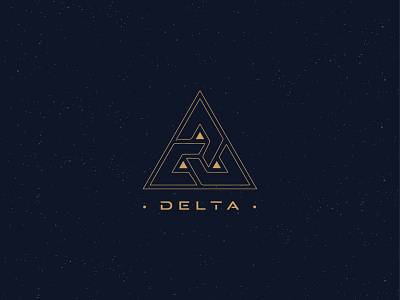 Delta art branding design flat geometric art geometric design illustration illustrator logo minimal vector