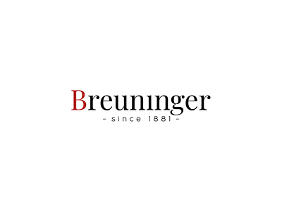 Breuninger Logo Redesign b logo b logo design branding breuninger design first dribbble flat icon logo red redesign type