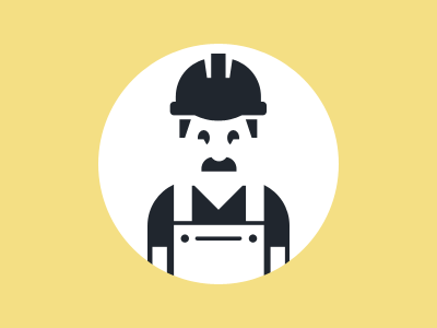 Icon - Bricklayer bricklayer character construction custom icon human icon icon design minimal people pictogram symbol