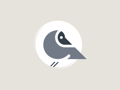 Crow animal bird circle crow geometric icon minimal shapes spot