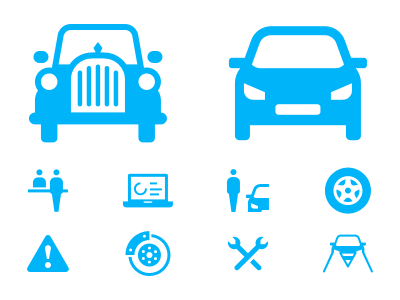 Icon Repair Shop car custom icon icon icon design oldtimer repair shop vehicles