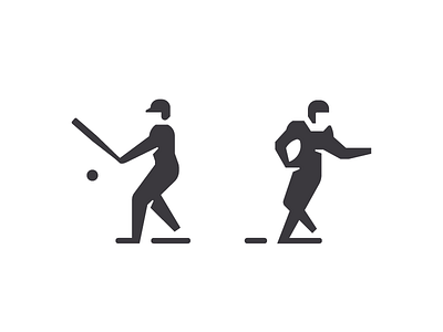 Sports Icon athletic baseball football icon icon design iconic picto pictogram player sport sports symbol