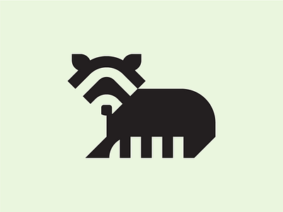 Racoon animal icon icon design iconic mark picto pictogram racoon symbol