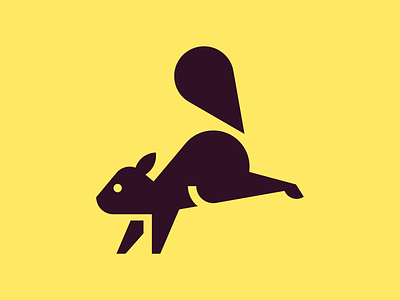 Squirrel animal chipmunk icon icon design iconic picto pictogram red squirrel squirrel symbol