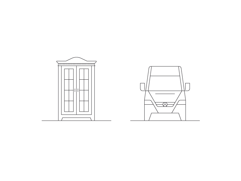 WIP Icon Design transporter cabinet furniture illustration pictogram picto iconography icondesign icon