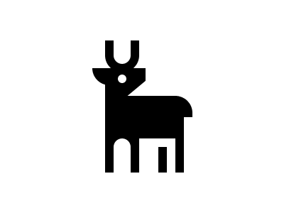 Deer. deer animal logotype logo branding mark symbol iconography icon design pictogram icondesign iconset icons icon