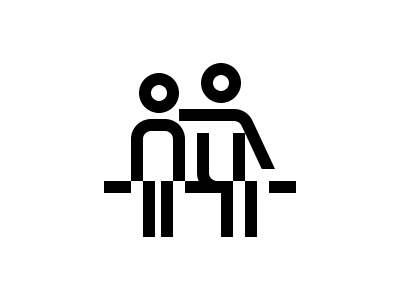Human Icon Design bench human icon icon design pictogram icondesign iconography icons iconset outline park symbol