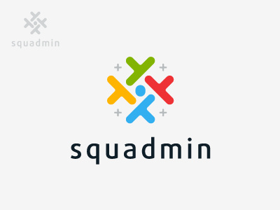 Logo Squadmin brand branding icon identity logo