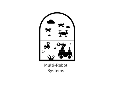 OSU Robotics - Multi-Robot Systems Badge badges branding design illustration logo