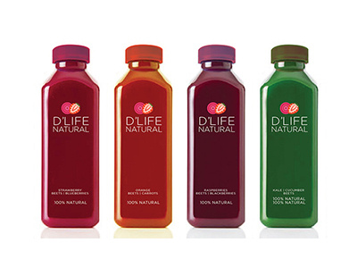 Dlife Logo bottle dlife logo juice product development