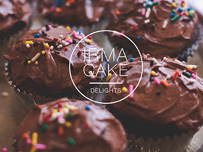 Irma Cake Delights logo cake logo logo design