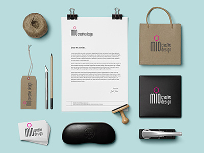 Mio Creative Design Brand Identity brand corporate id mio creative design stationery