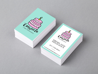 Consuelo Cake Delights Business Card businesscard colors design graphicdesign