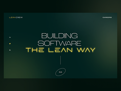 LeanCrew hero page design