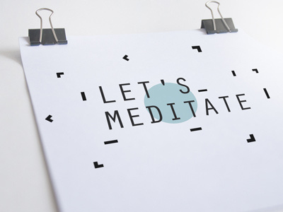 Let's meditate logo