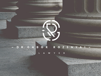 Gabor Rozsnyai logo design art direction identity lawyer logo design vector