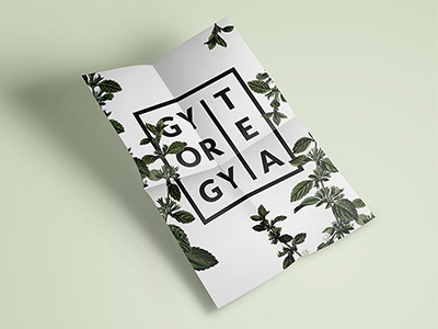 Gyorgytea print branding graphic design logo print