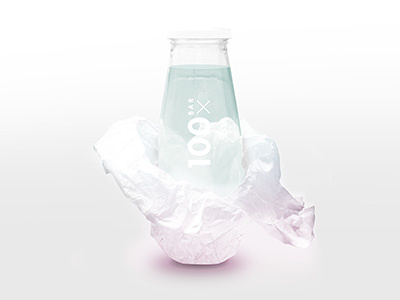 100XBar bottle design concept art direction identity package design