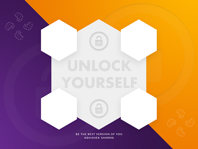 Unlock Yourself abhiseksrma branding design illustration illustrator logo minimal photoshop uiux uxdesign