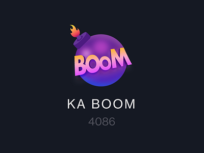 KA Boom abhiseksrma branding design graphic illustrator logo minimal photoshop uidesign uxdesign