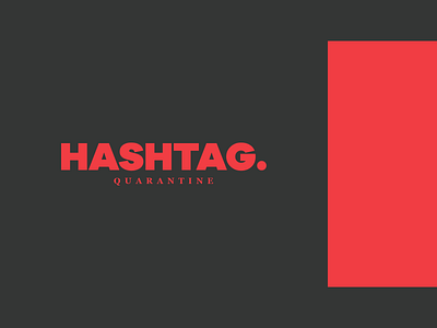 Hashtag Red Quarantine abhiseksrma branding design illustration minimal simple social media uiux uxdesign