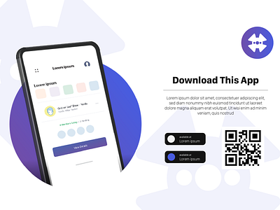 Download App Page abhiseksrma branding design graphic illustrator logo minimal photoshop uiux uxdesign