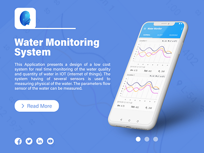 Water Monitoring System abhiseksrma branding design graphic illustrator logo minimal photoshop uiux uxdesign