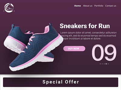 Sneakers for Run abhiseksrma branding design illustration illustrator logo minimal photoshop uiux uxdesign