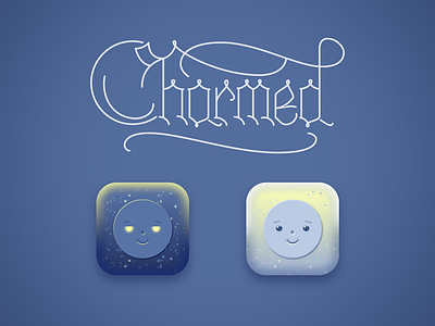 Icons for Charmed game app charmed dark game icon ios ipad light monster moon sun