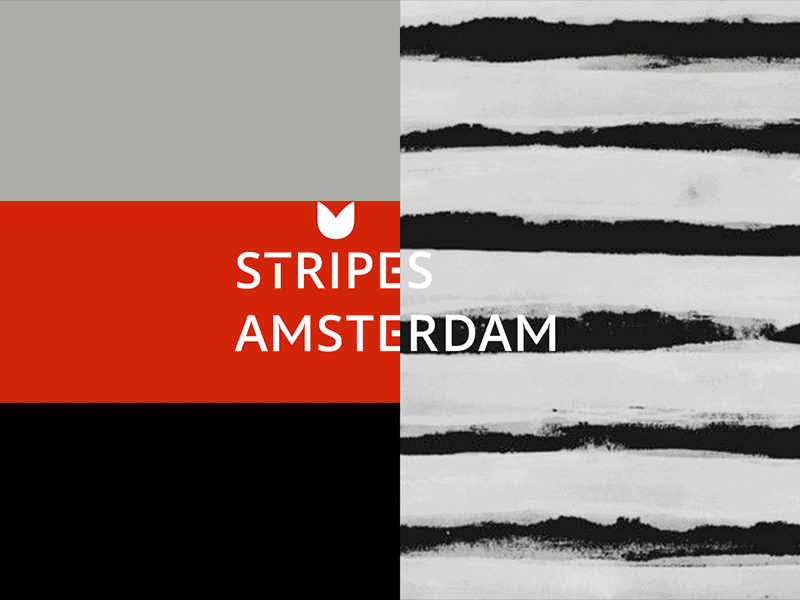 Stripes Amsterdam Branding amsterdam branding clothes fashion lettering logo minimal stripes tulip