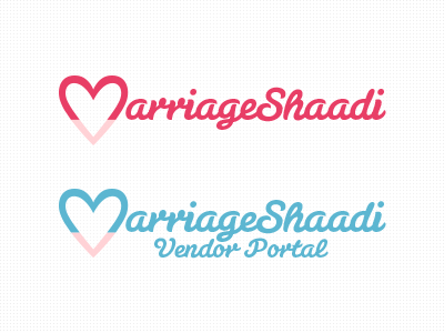 MarriageShaadi Logo heart indian logo logotype love mark marriage shaadi wedding