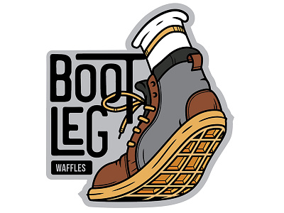 Bootleg Waffles art design graphicdesign illustration shoes type waffles