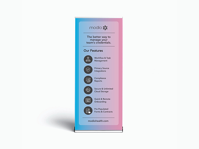 Modio - Rollup Banner banner design banner designer conference designs conference graphics exhibit design exhibit designer graphic design healthcare banner trade show banner trade show design trade show designer trade show graphics