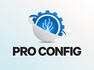 Pro Config - Logo Design brand identity logo design vector illustration
