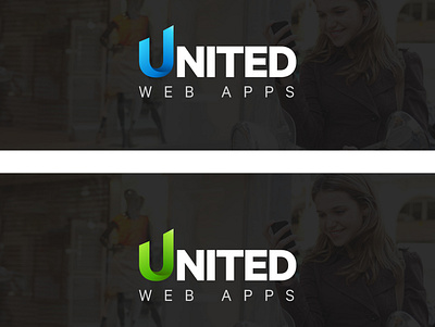 United Web Apps illustration logo design vector illustration