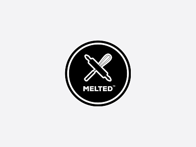 Melted™ bakery branding emblem icon logo