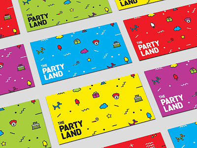 The Party Land Business Cards