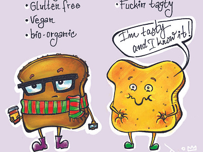 Hipster vs White Bread