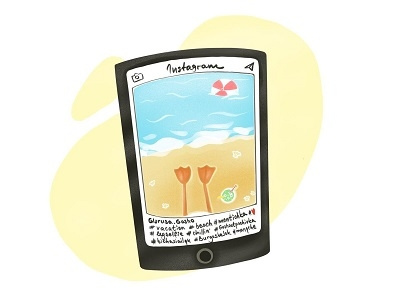Gosho ot pochivka beach cartoon chilling comics illustration relax sea summer vacation
