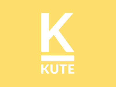 Kute brand design home interior kute logo startup yellow