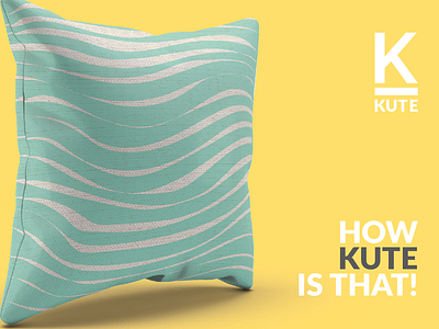Kute brand design home interior kute logo startup yellow