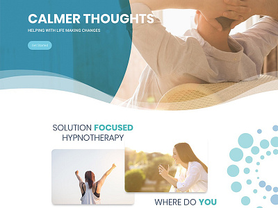 Calmer Thoughts Website design divi ui website wordpress