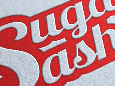 Sugar Sashay Logo brand burlesque logo red retro script