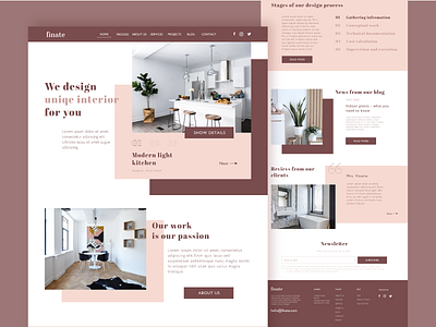 Daily UI #003 Landing page daily ui challenge dailyui interior design landing page landing page concept landing page ui ui ui design visual design